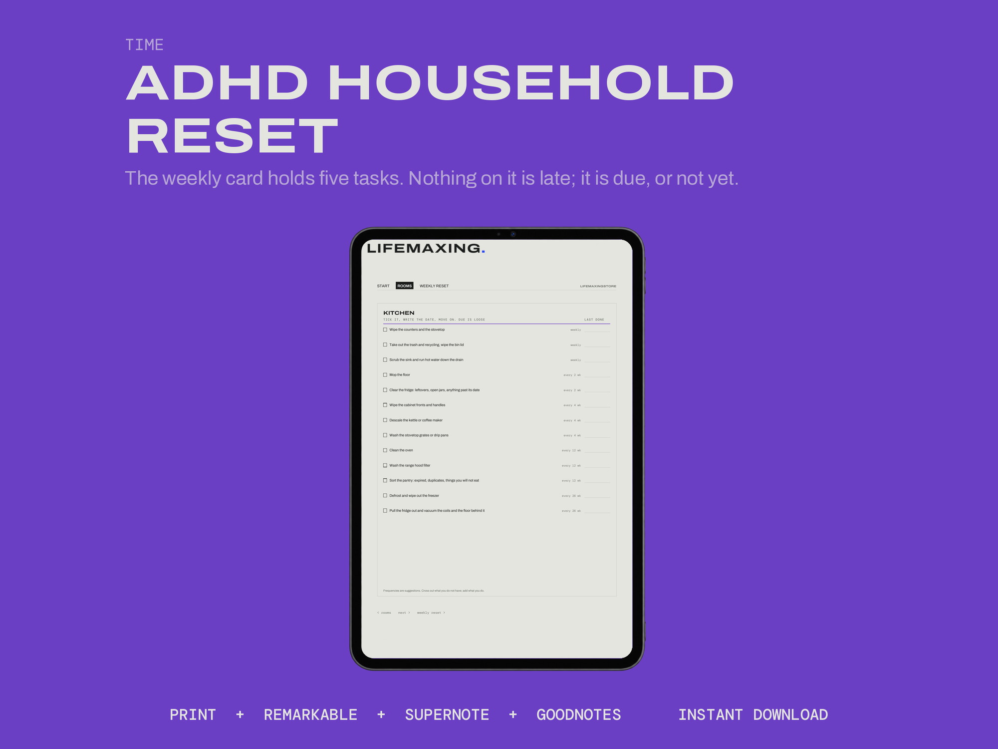 ADHD Household Reset — E-ink Edition product photograph
