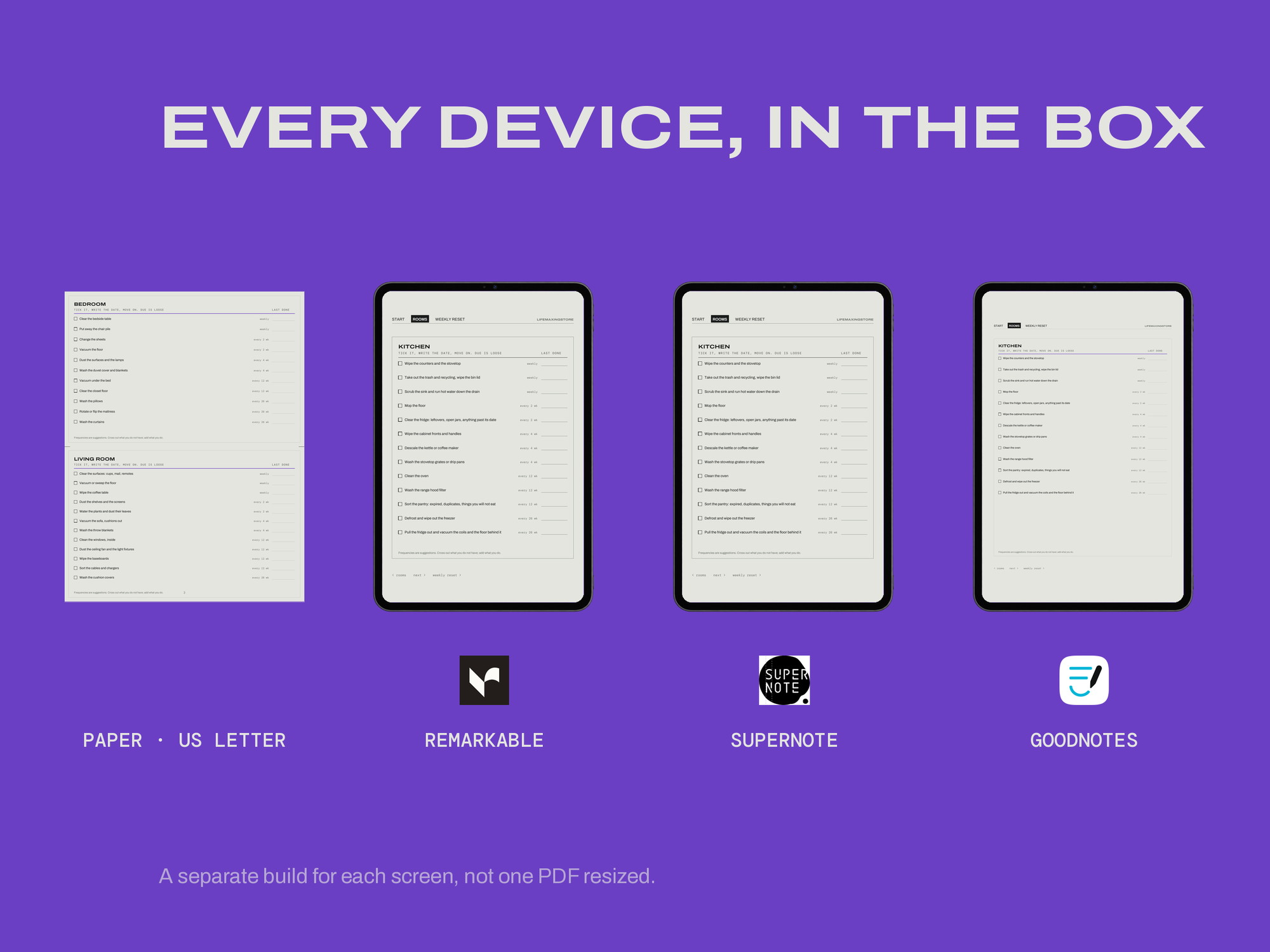 ADHD Household Reset — E-ink Edition — ONE PER DEVICE