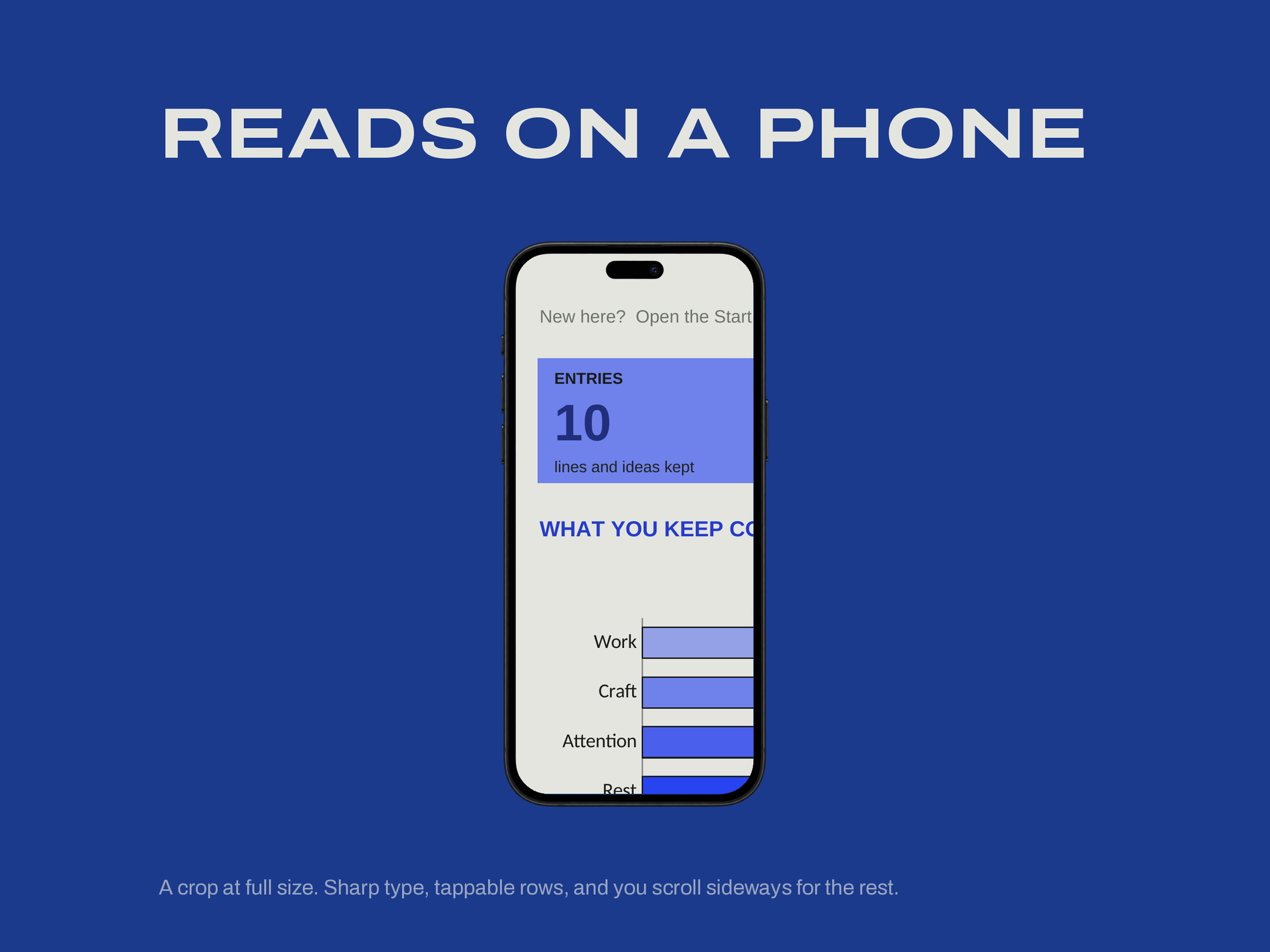 Commonplace Book — READS ON A PHONE