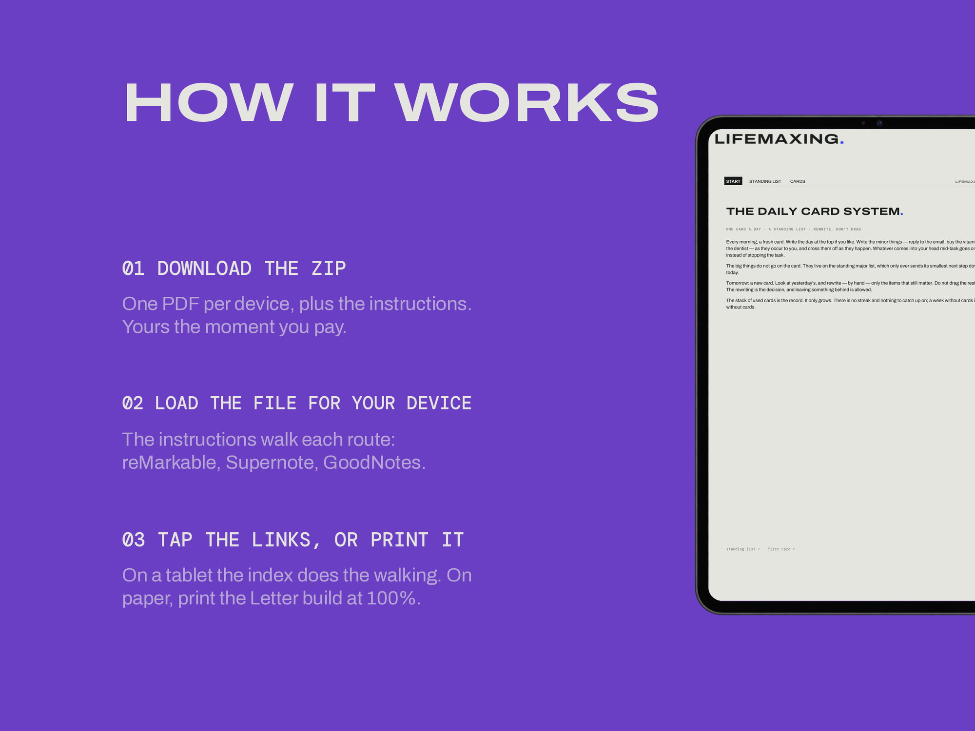 The Daily Card System — HOW IT WORKS