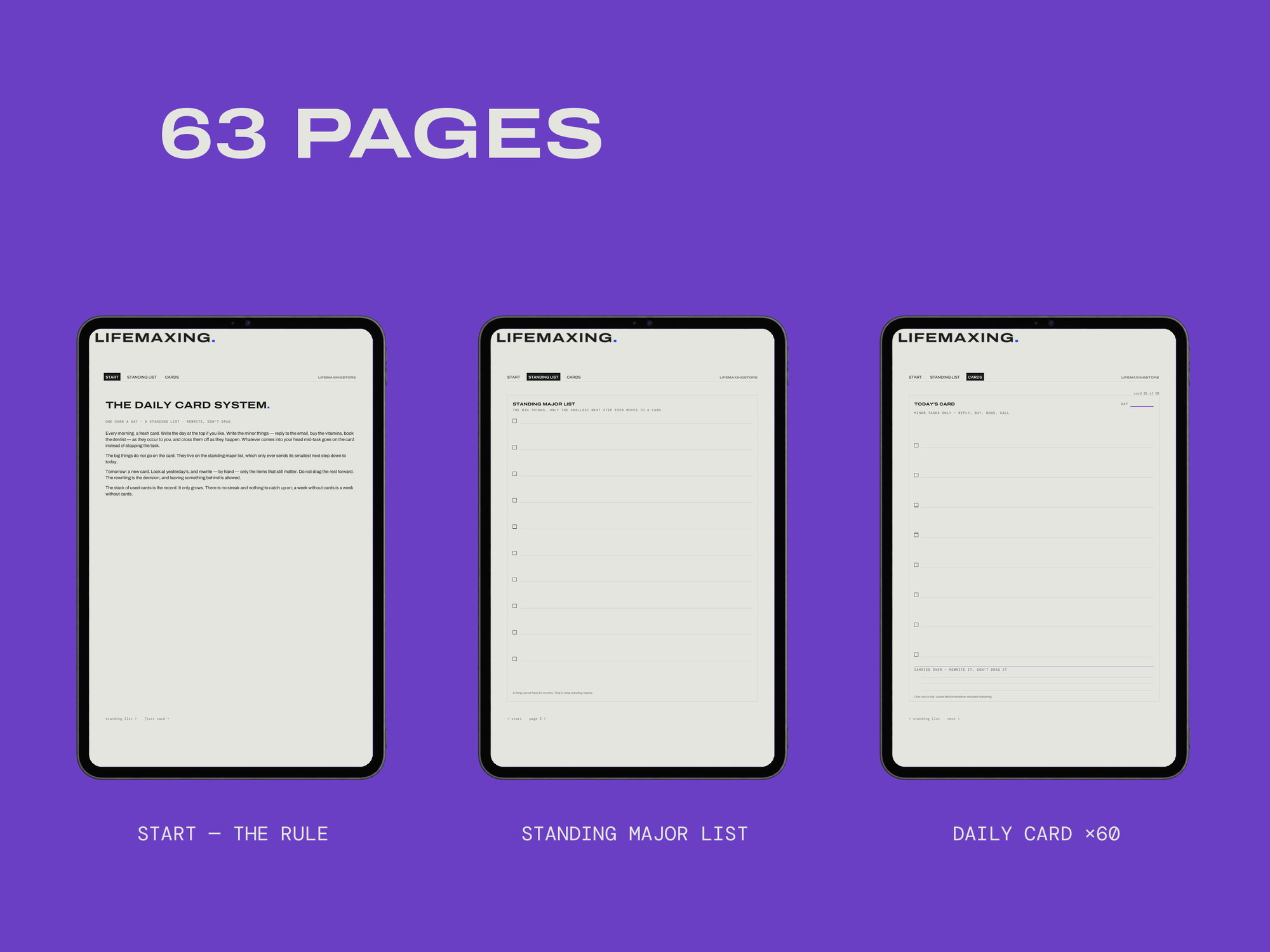 The Daily Card System — EVERY PAGE