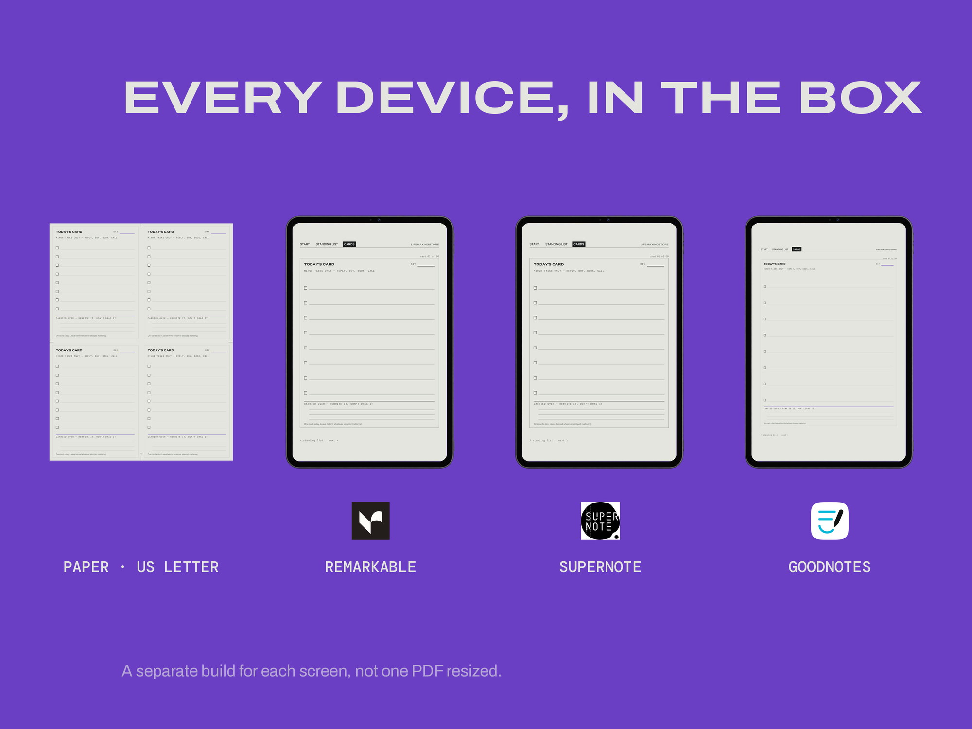 The Daily Card System — ONE PER DEVICE