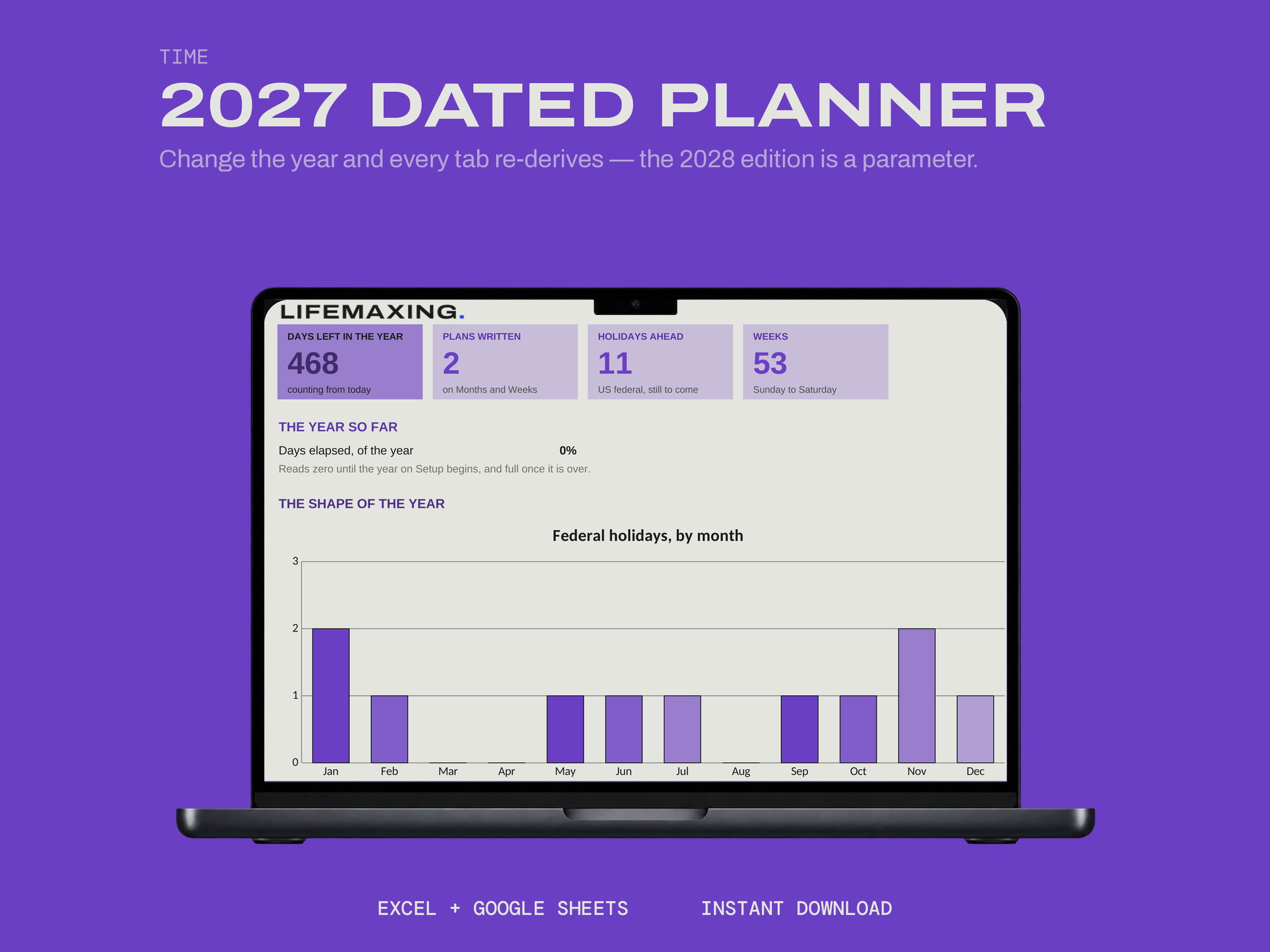 2027 Dated Planner product photograph
