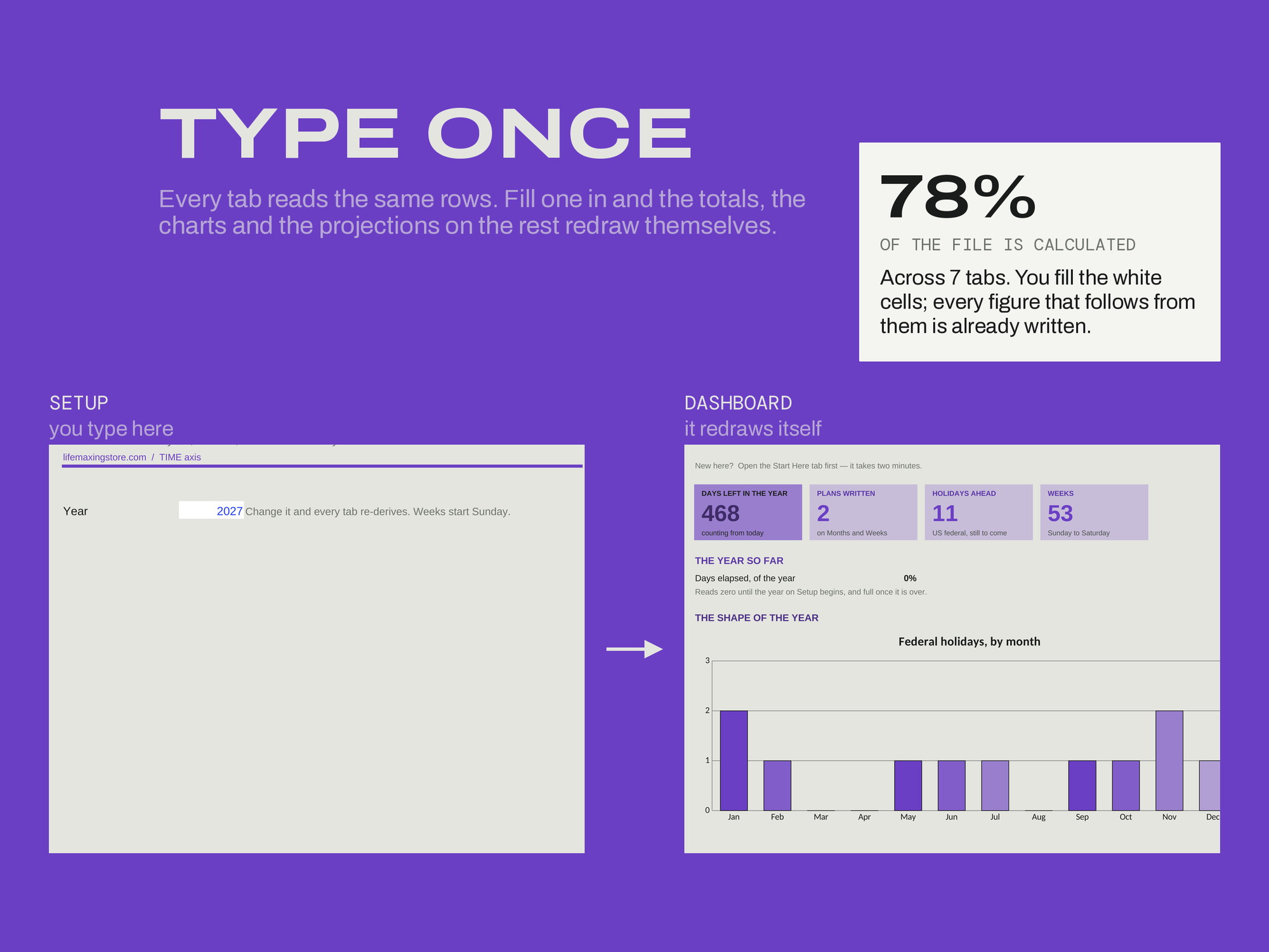 2027 Dated Planner — TYPE ONCE