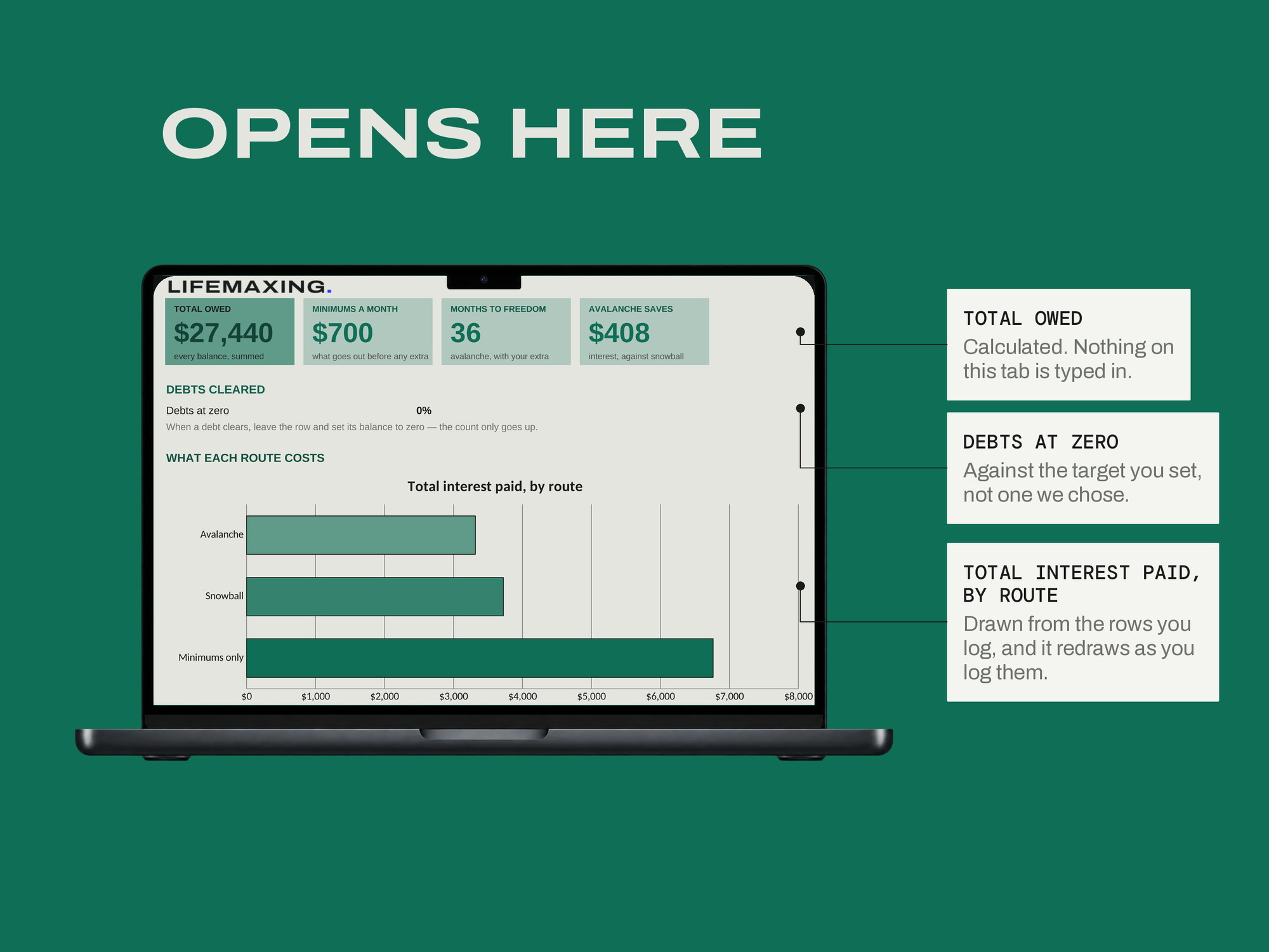 Debt Payoff Calculator — OPENS HERE