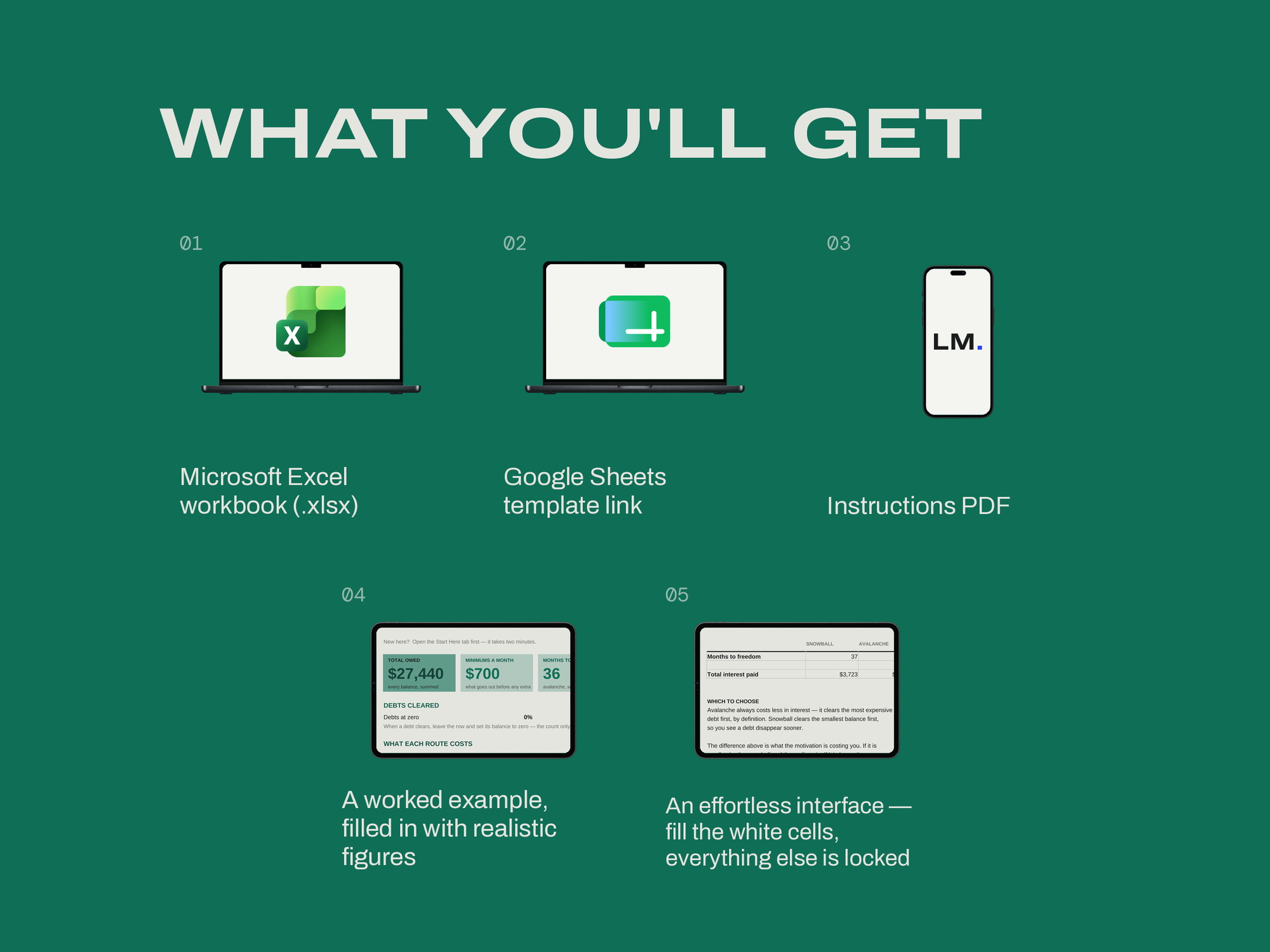 Debt Payoff Calculator — WHAT YOU'LL GET