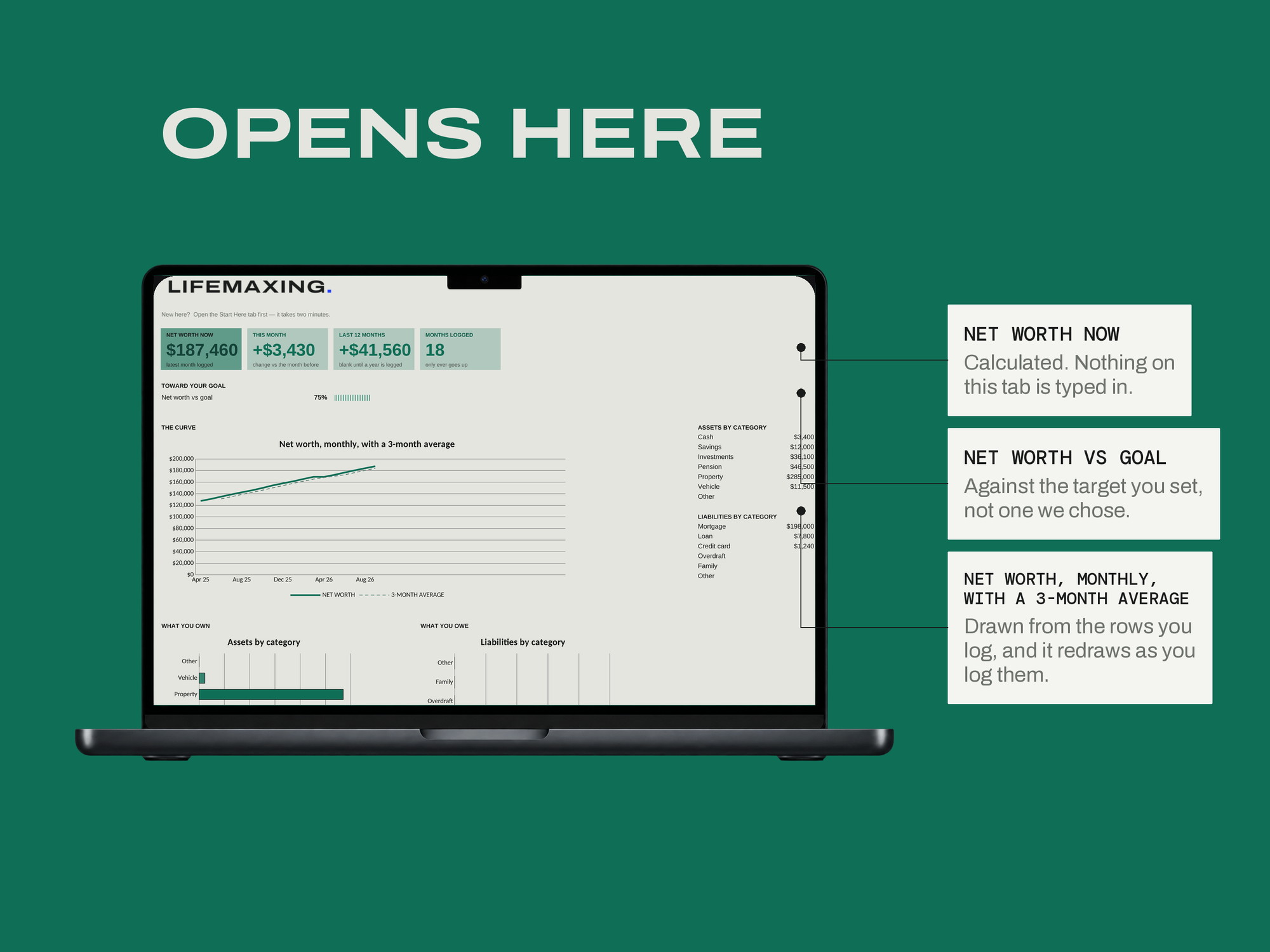 Net Worth Tracker — OPENS HERE