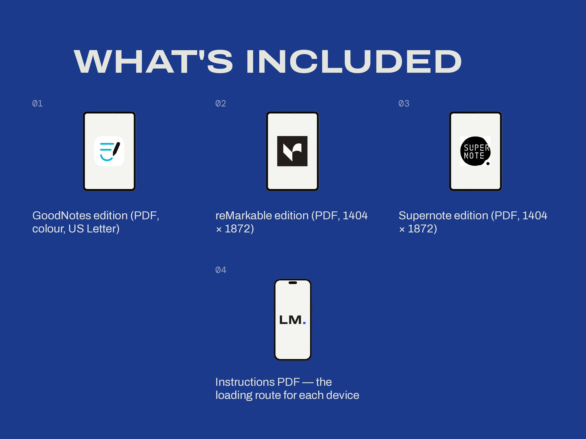 Reading Log — E-ink Edition — WHAT YOU'LL GET
