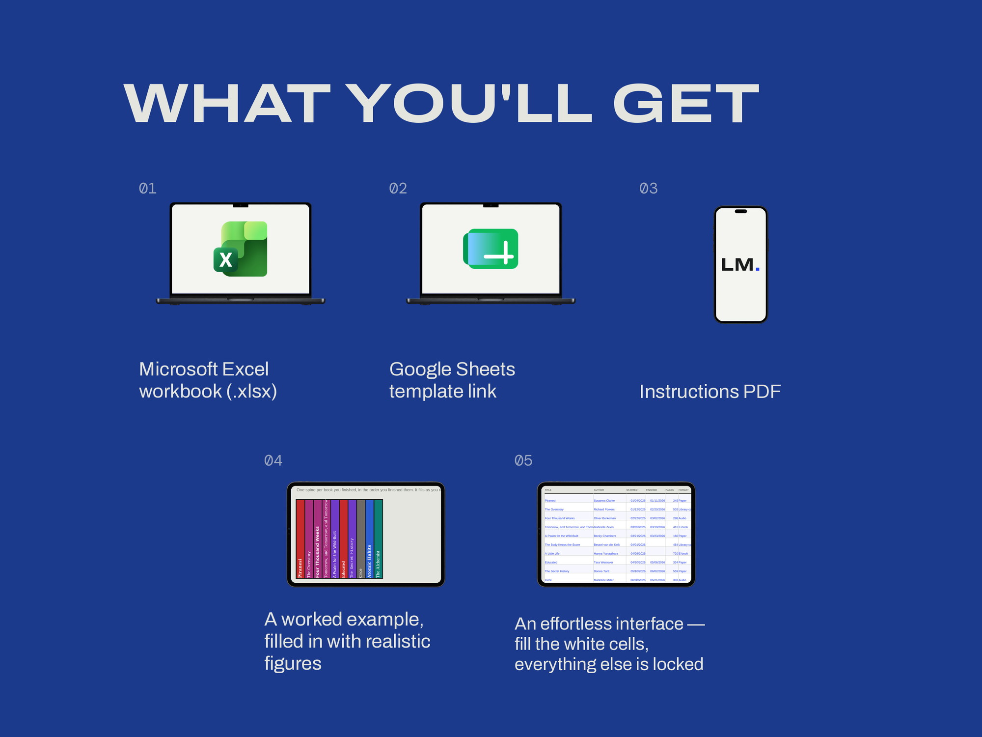 Reading Log — WHAT YOU'LL GET