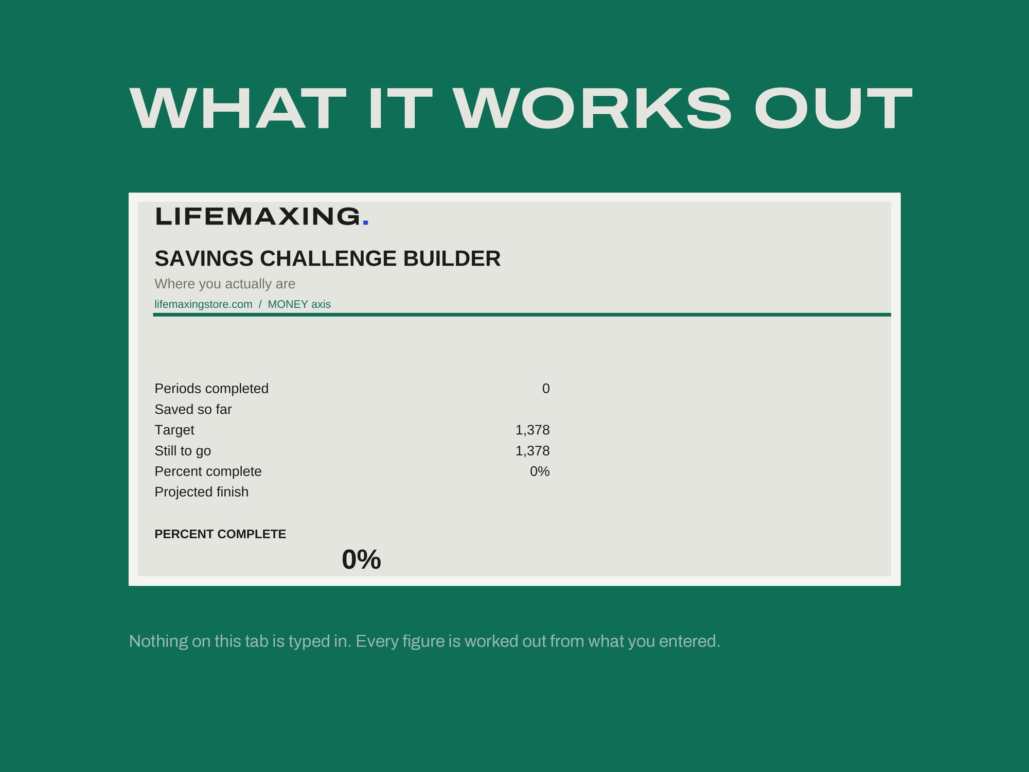 Savings Challenge Builder — PROGRESS