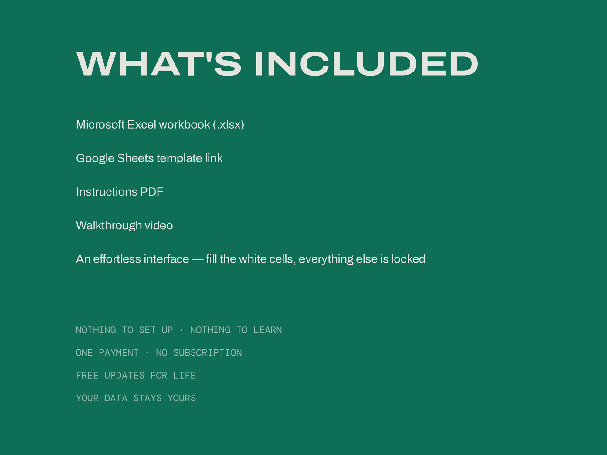 Subscription Audit — WHAT YOU GET