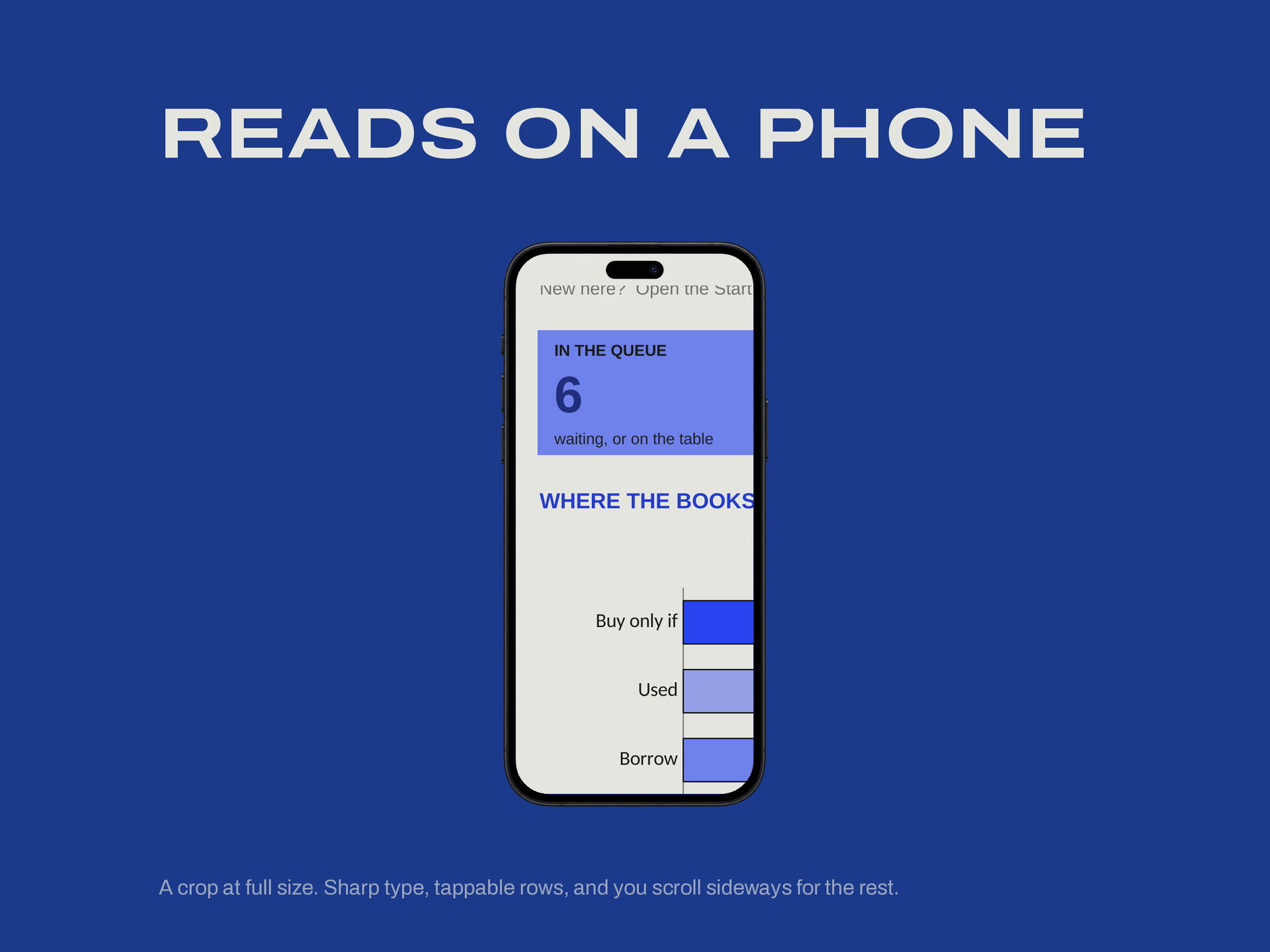 TBR & Library-First Manager — READS ON A PHONE